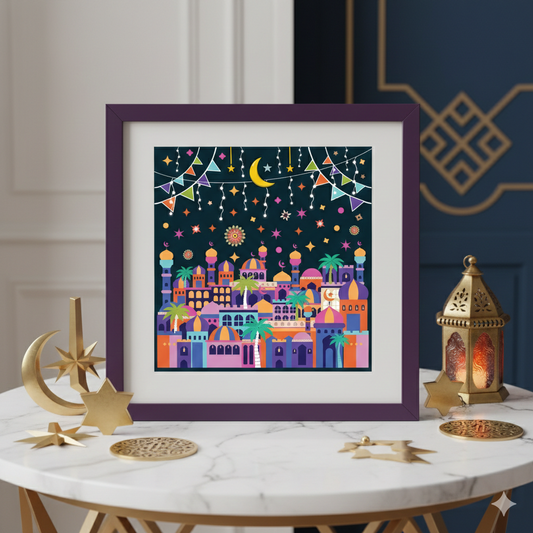 Midnight in Medina – Sticker by Number Kit | Ramadan Creative Activity for Kids & Teens